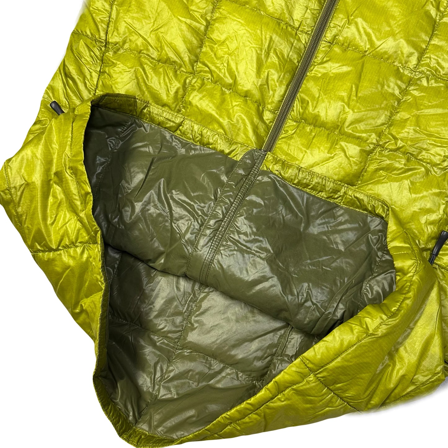 Montbell Square Stitch Superior Down Puffer Jacket In Lime Green ( M )