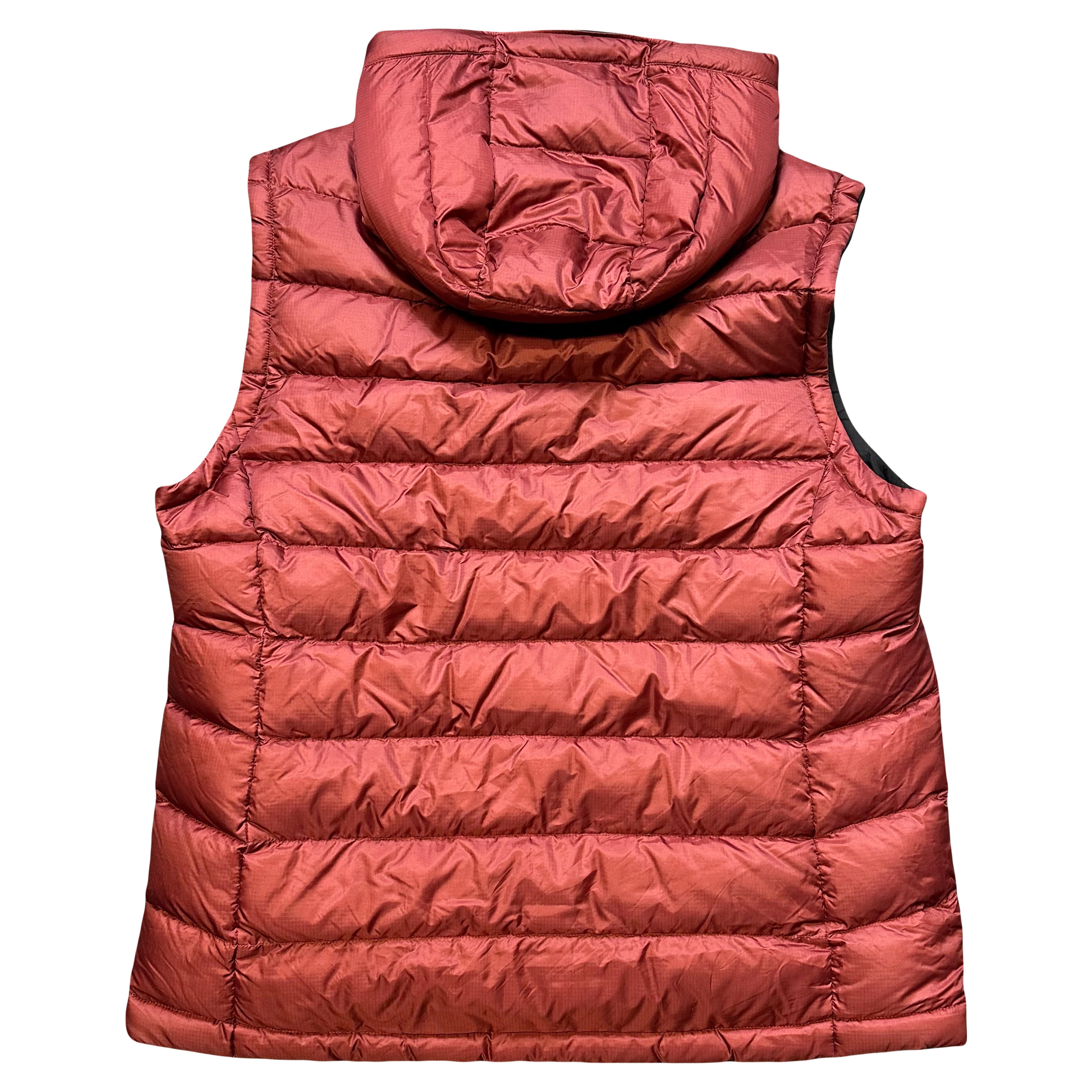 Montbell Reversible Down Puffer Gilet In Red & Black ( XL )