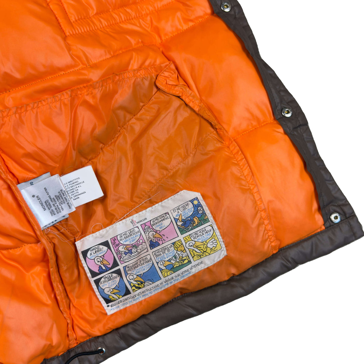Moncler Puffer Jacket In Brown (L)