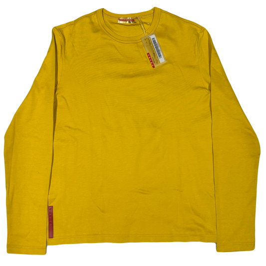 Prada Women’s Long Sleeve Shirt In Yellow ( M ) - 1036 Emporium