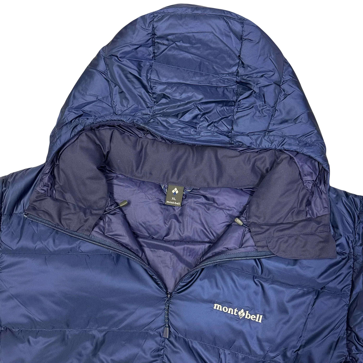 Montbell Light Alpine Down Puffer Jacket In Navy Blue (XL)