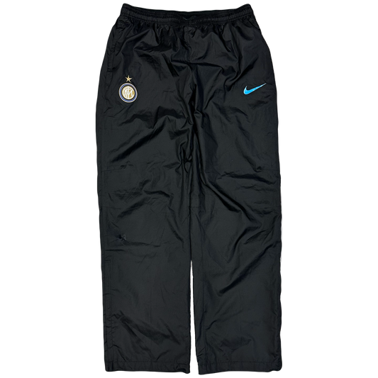 Nike Inter Milan 2010/11 Tracksuit Bottoms In Black & Blue ( M )