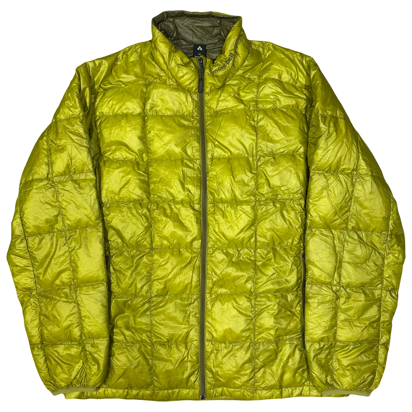 Montbell Square Stitch Superior Down Puffer Jacket In Lime Green ( M )