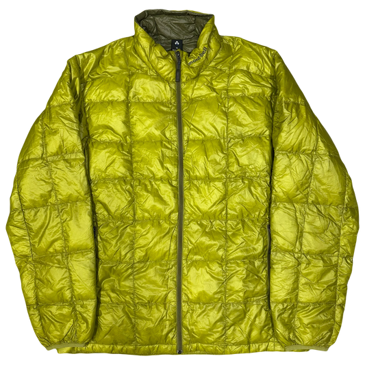 Montbell Square Stitch Superior Down Puffer Jacket In Lime Green ( M )