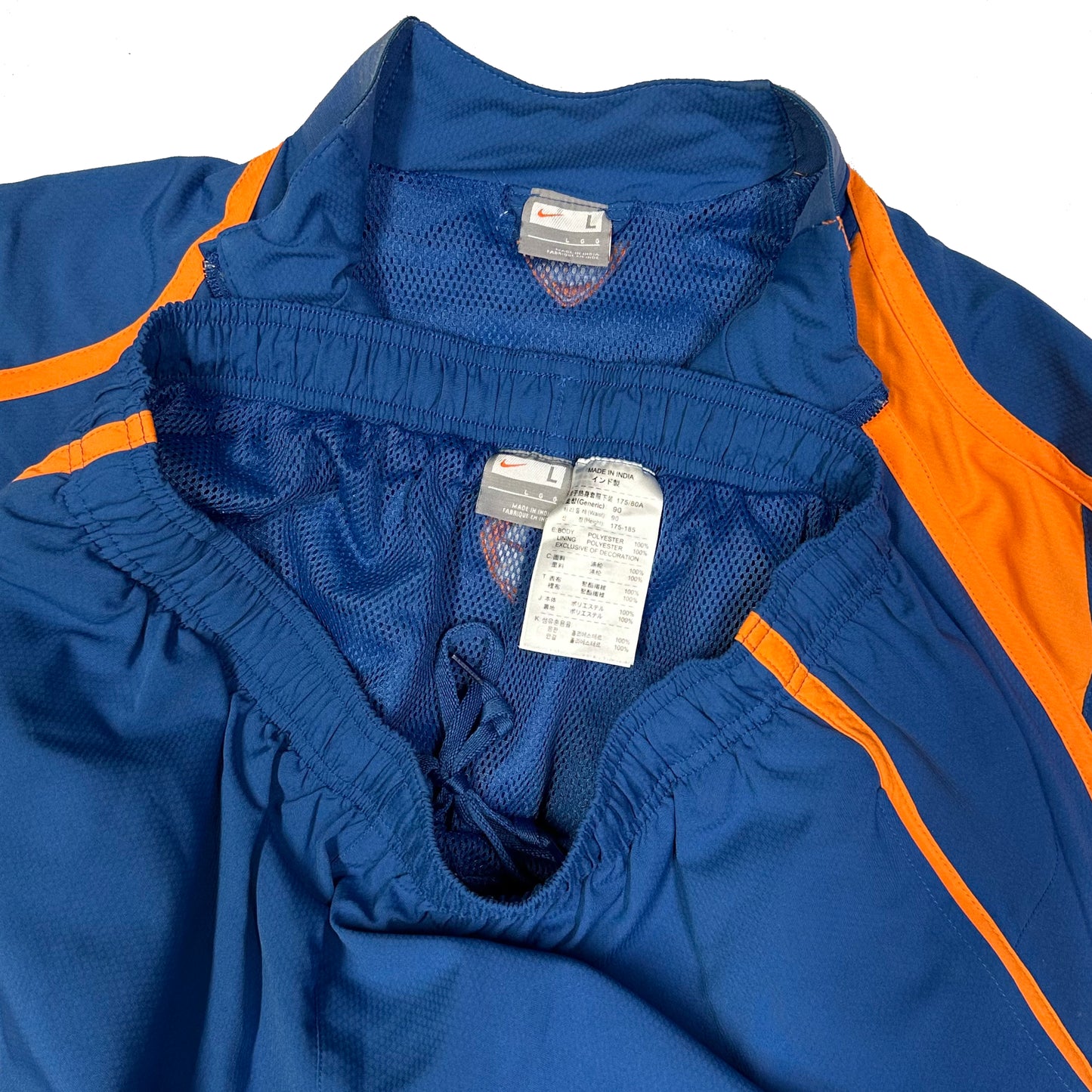 Nike T90 Barcelona 2005/06 Tracksuit In Blue & Orange ( L )