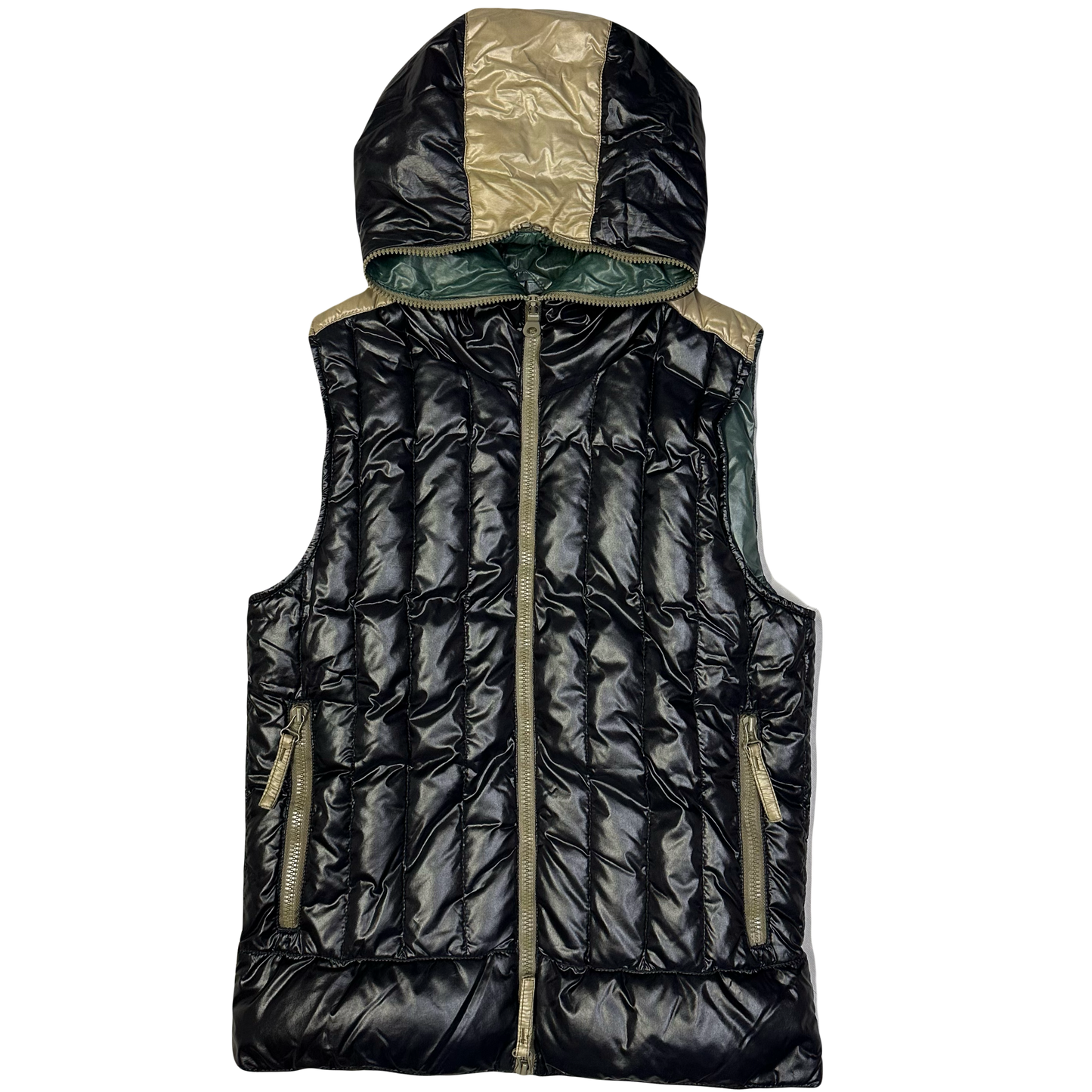 Duvetica Hooded Puffer Gilet In Black ( S )