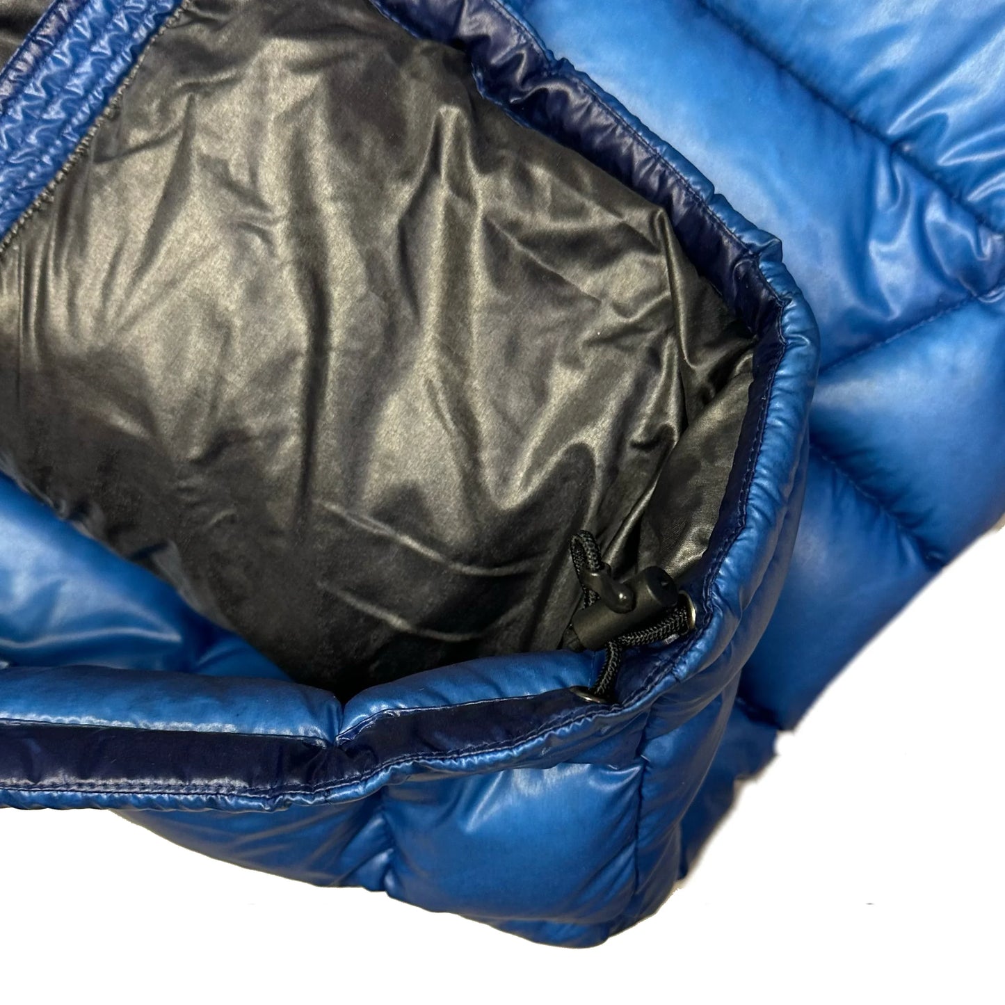 Dolce & Gabbana Square Stitch Puffer Jacket In Blue (M)