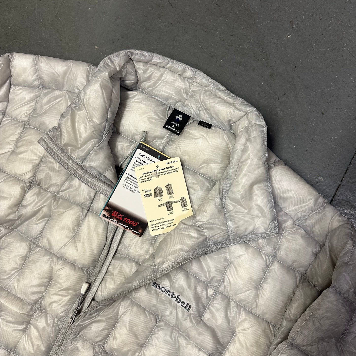 Montbell Plasma 1000 Alpine Down Parka Puffer Jacket In Grey (USA/EUR M)