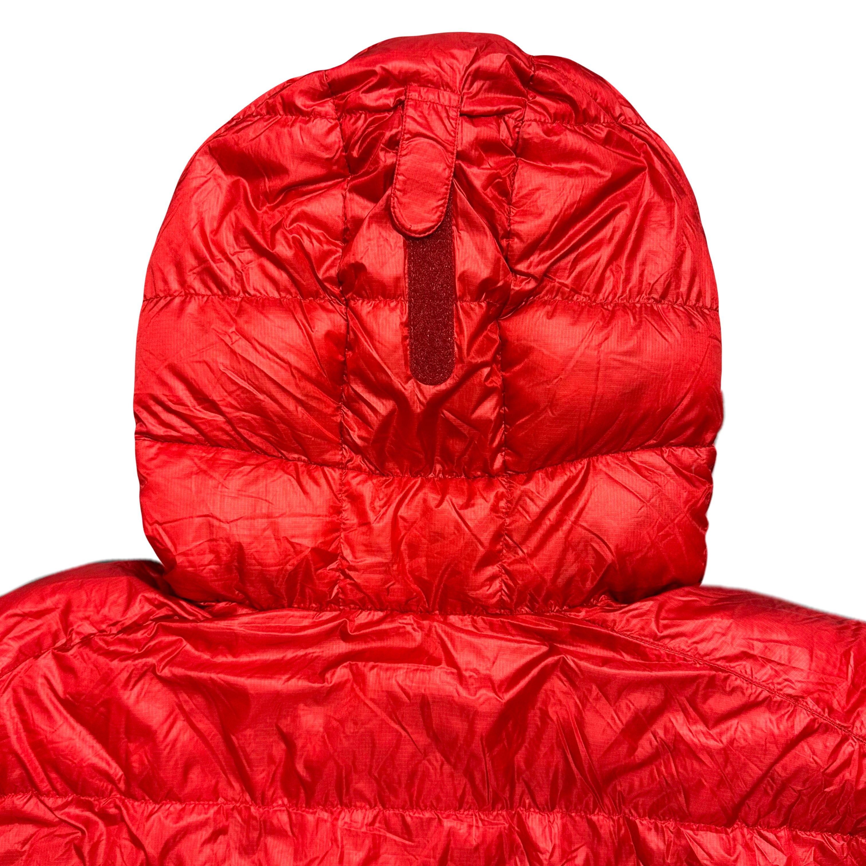 Montbell Two Tone Alpine Down Puffer Jacket In Red ( M )