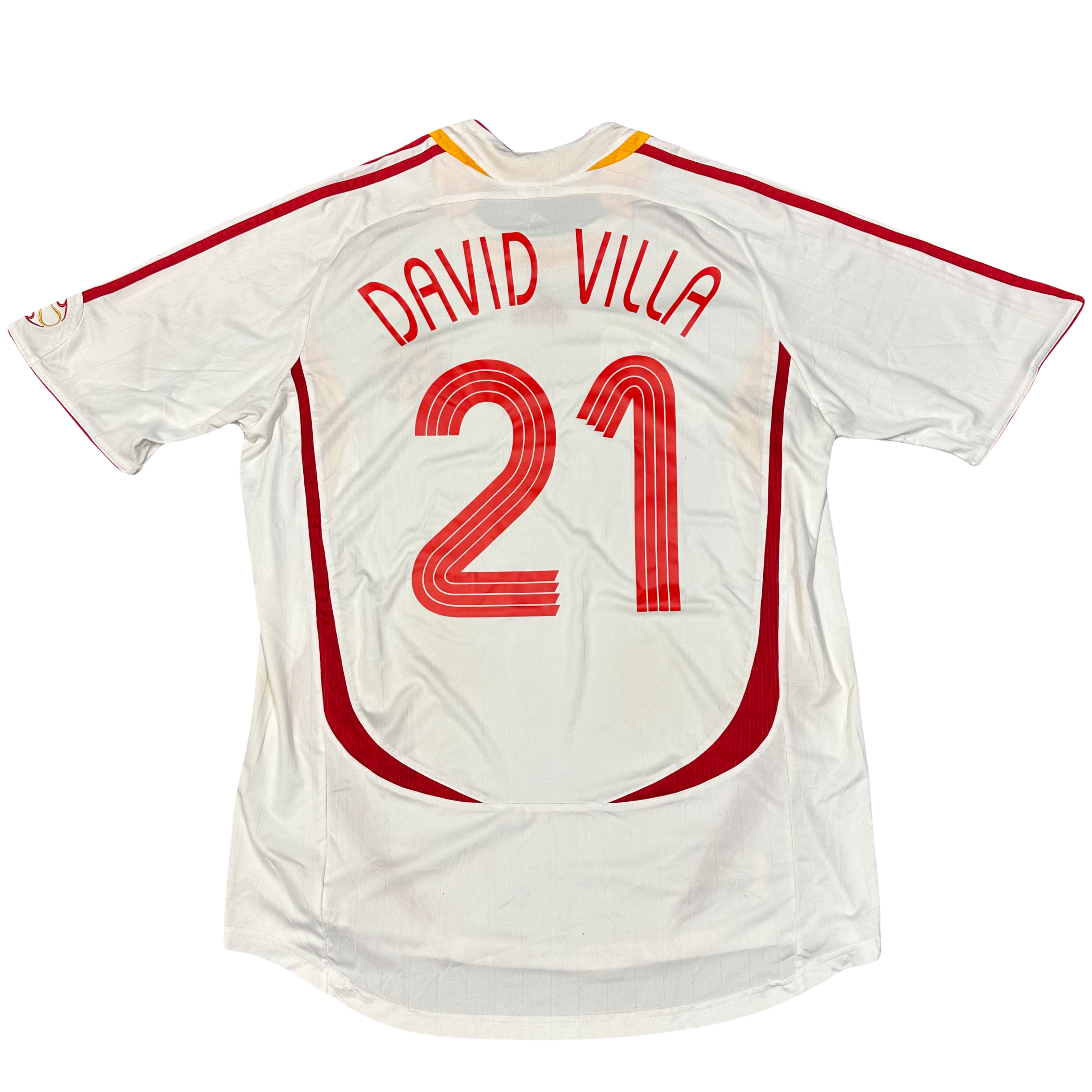 Adidas David Villa Spain Shirt In White ( XL )