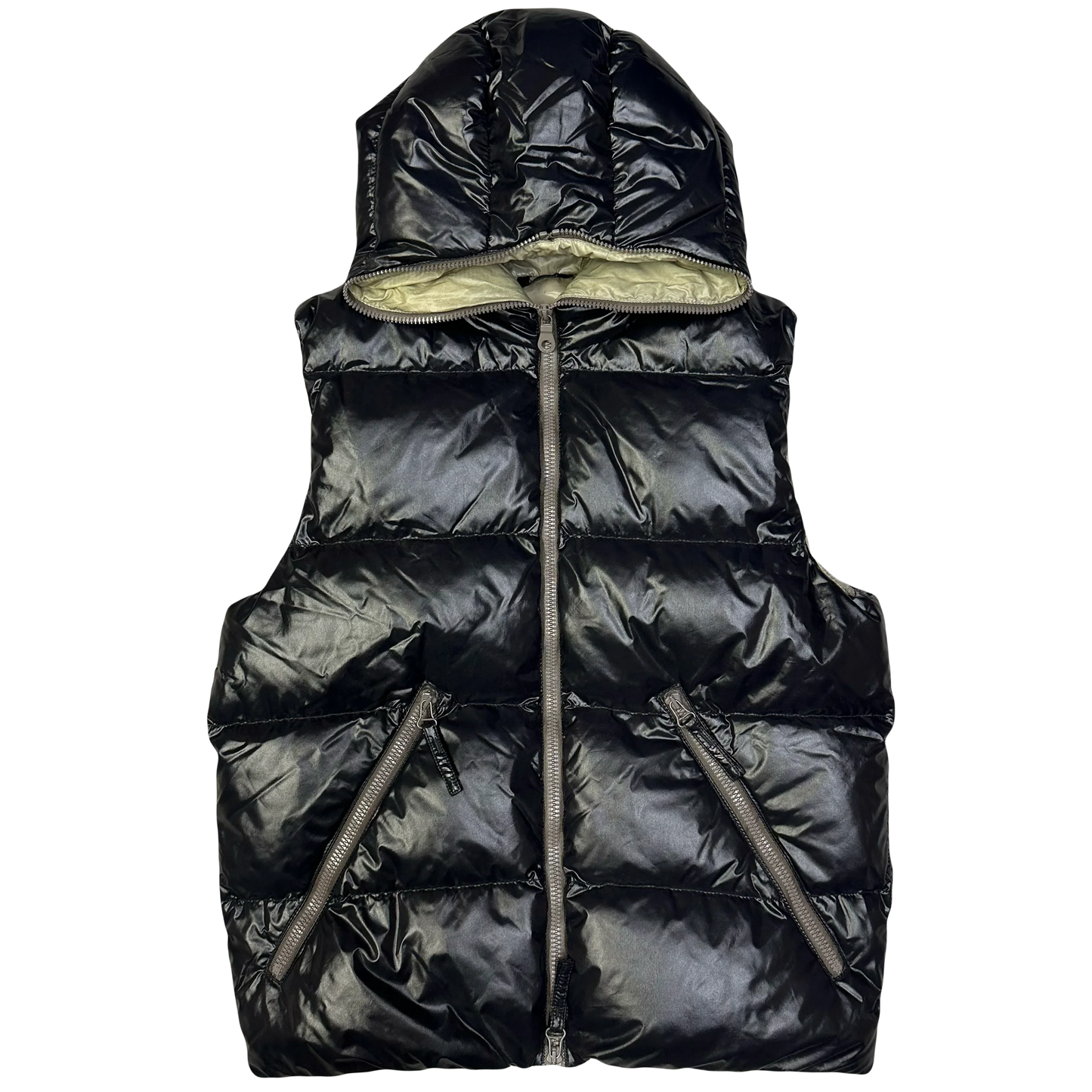 Duvetica Hooded Puffer Gilet In Black (S)