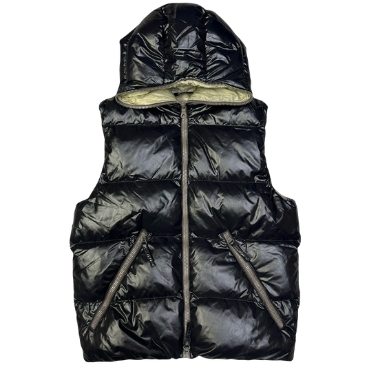 Duvetica Hooded Puffer Gilet In Black (S)