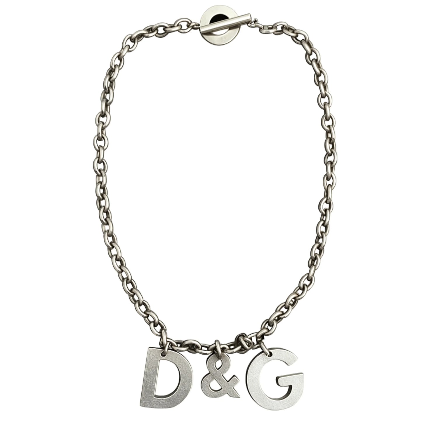 Dolce & Gabbana Steel Spellout Chain Necklace