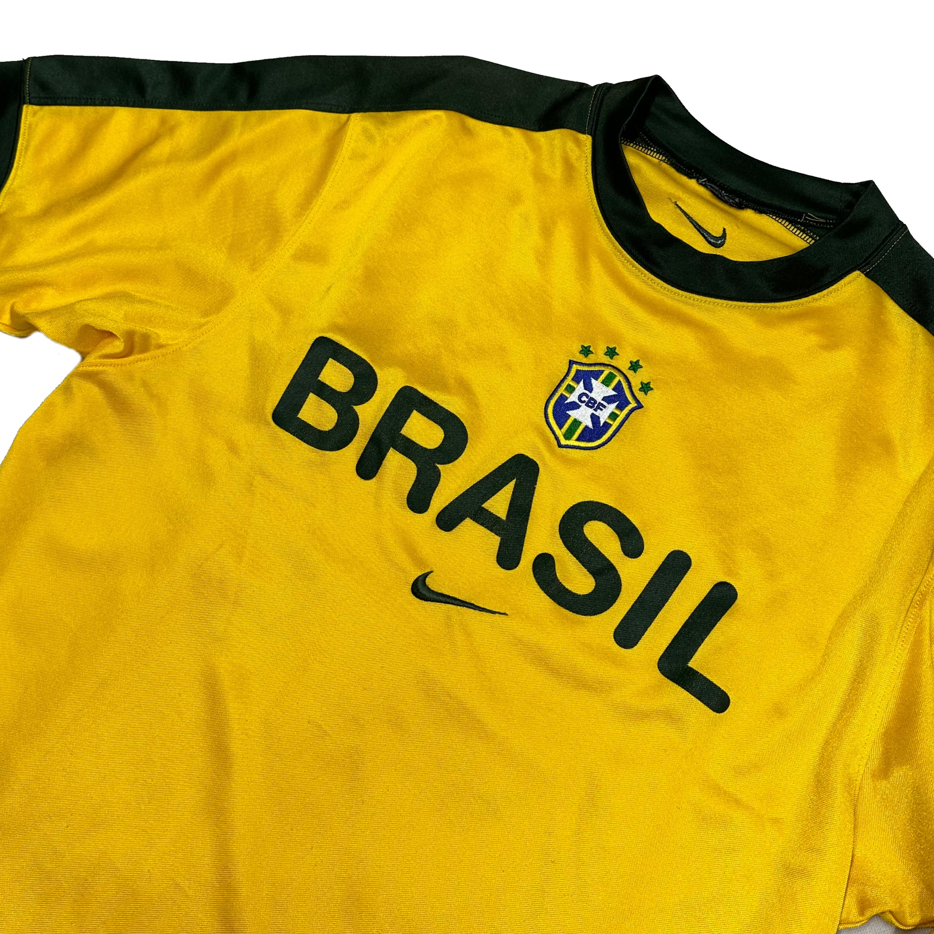 Nike Brazil 2002 Training Shirt In Yellow ( M )