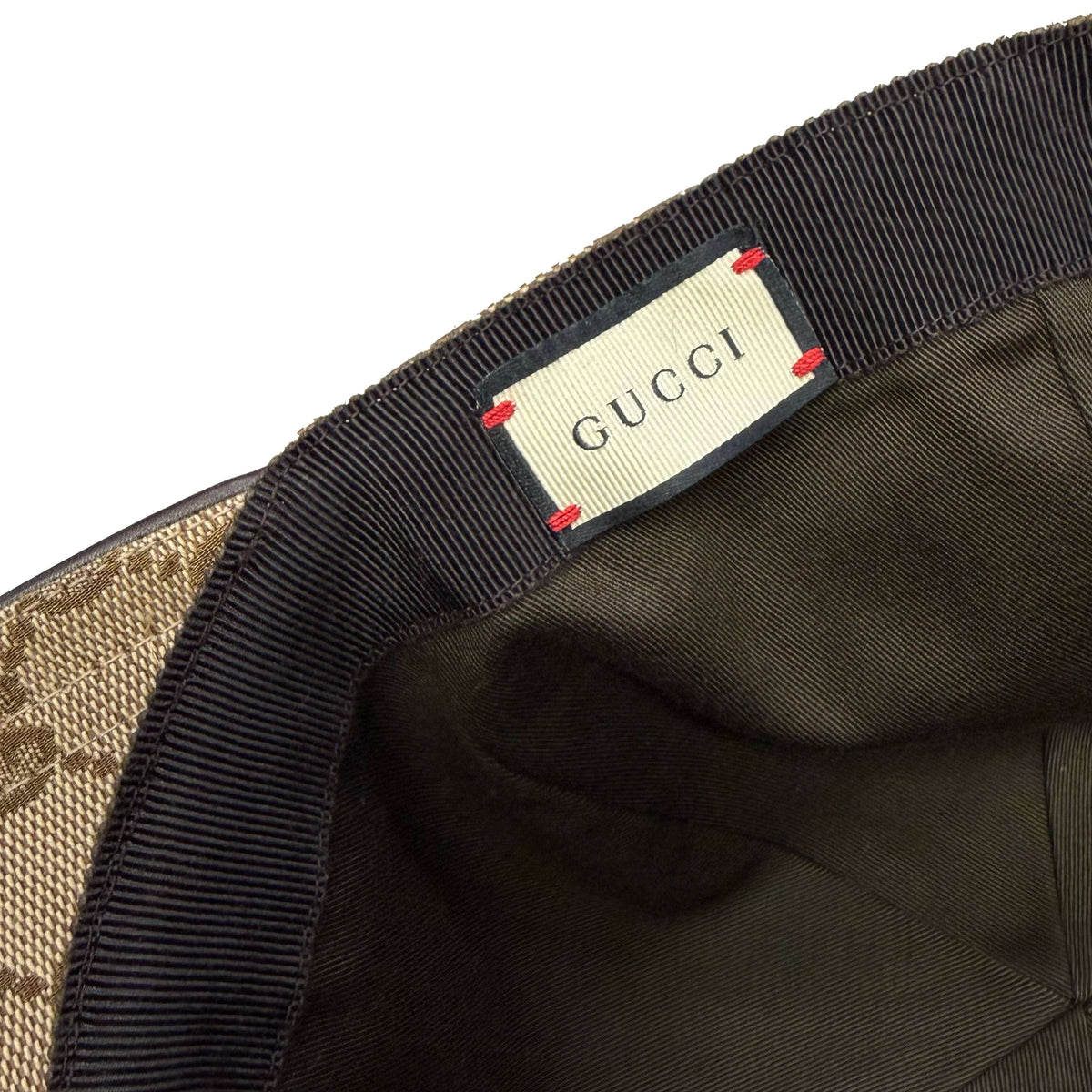 Gucci Monogram Cap In Tan (XL)