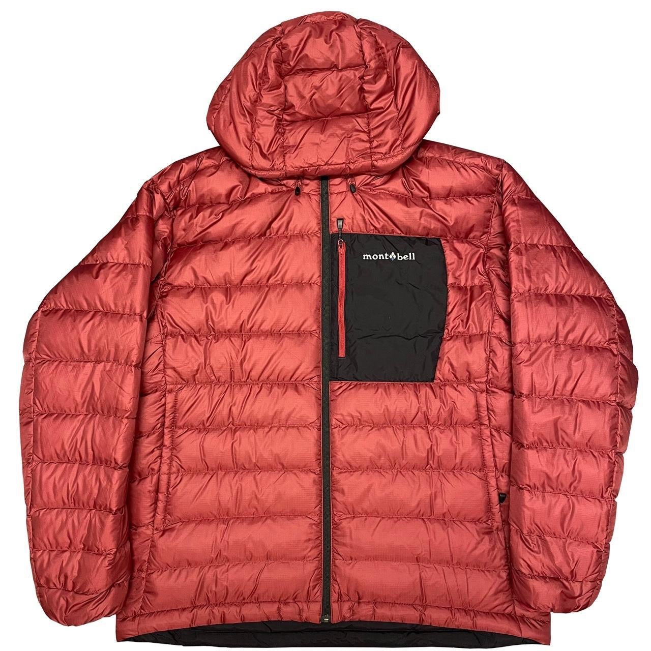 Montbell Reversible Down Puffer Jacket In Red & Black ( XL )