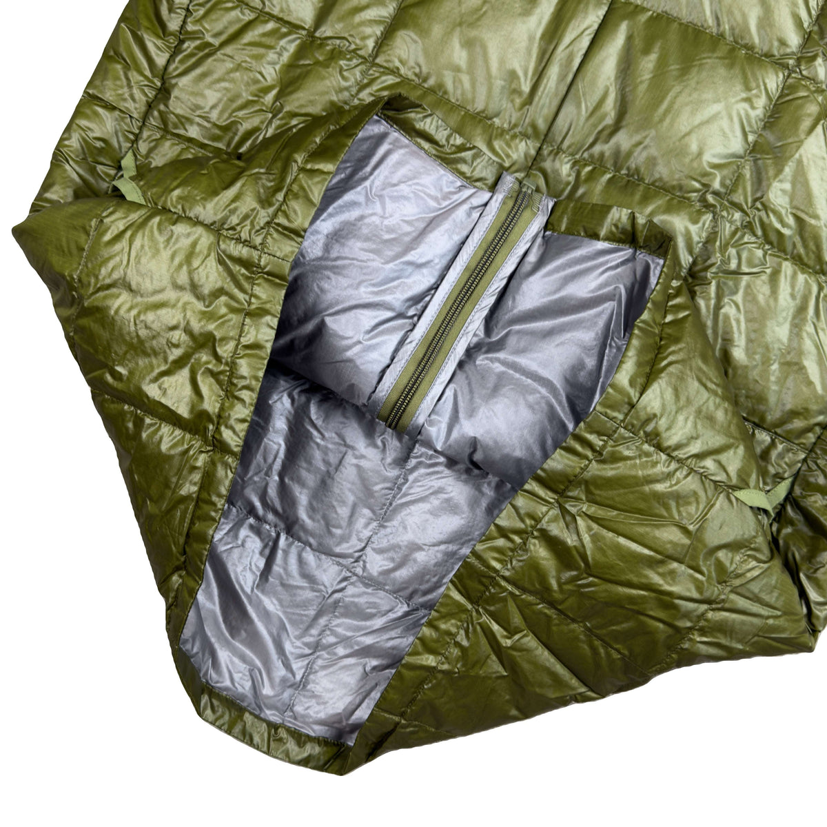 Montbell Superior Down Parka Puffer Jacket In Khaki Green (L)