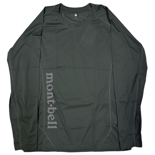 Montbell Cool Light Long Sleeve T-Shirt In Charcoal Grey ( L )