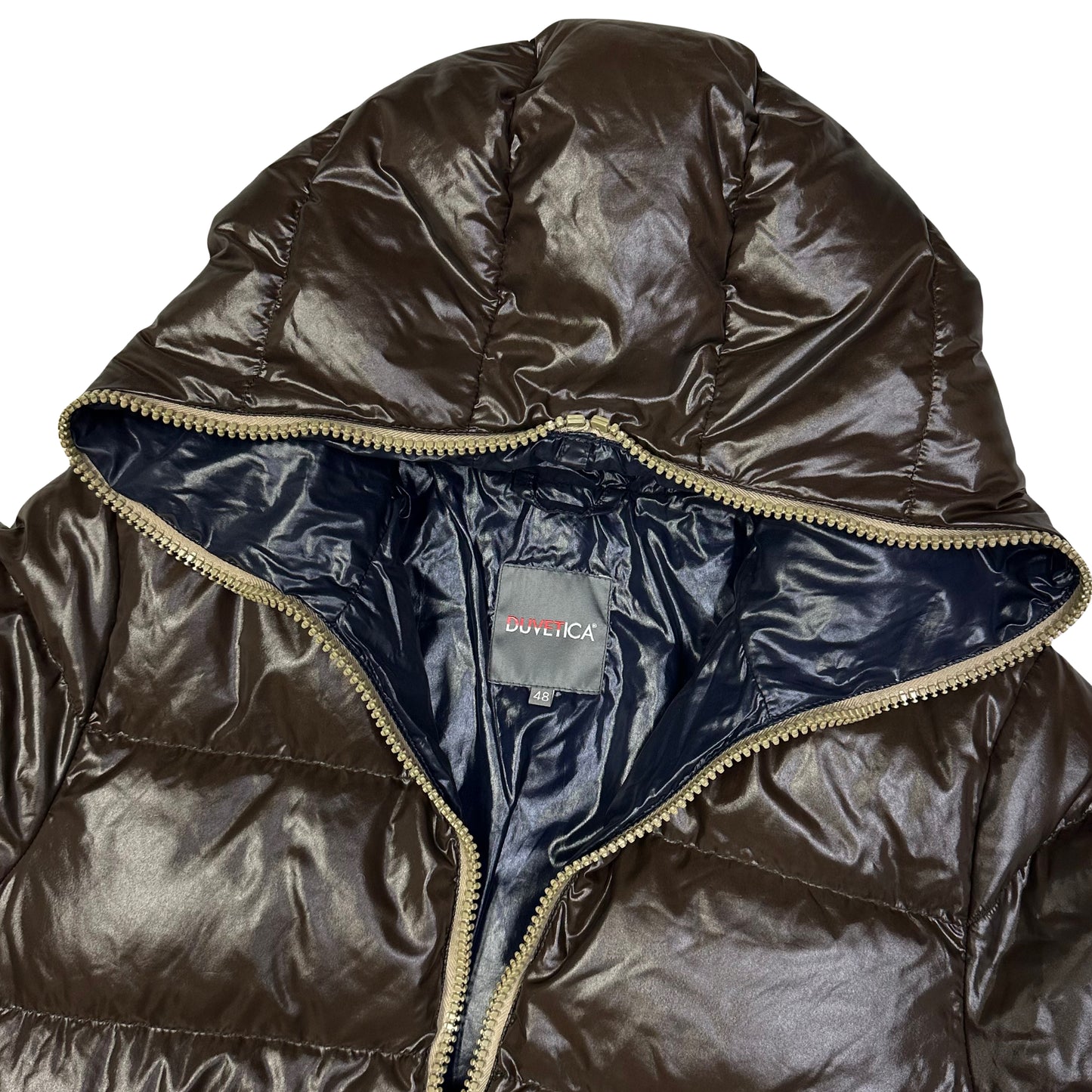 Duvetica Puffer Jacket In Brown ( M )