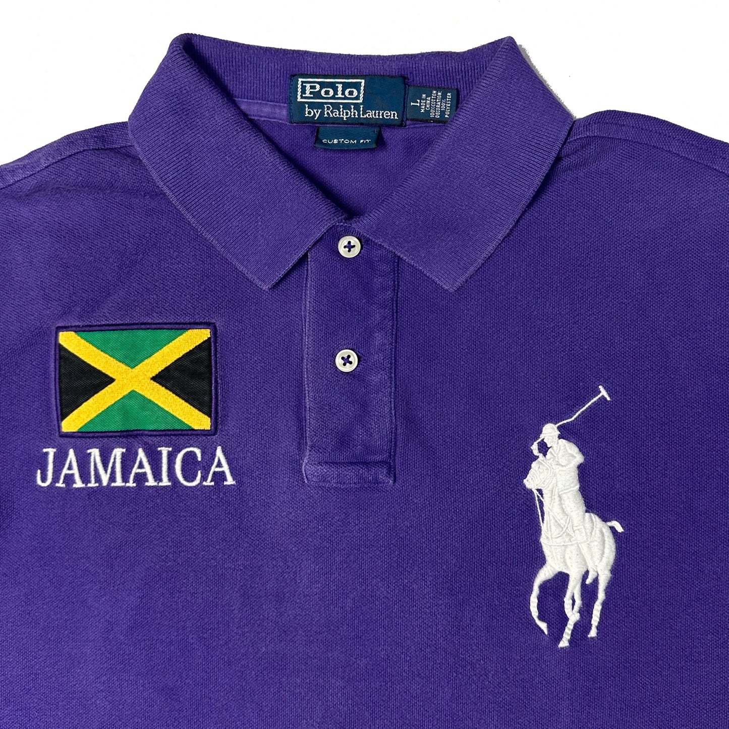 Ralph Lauren Jamaica Polo In Purple ( L )