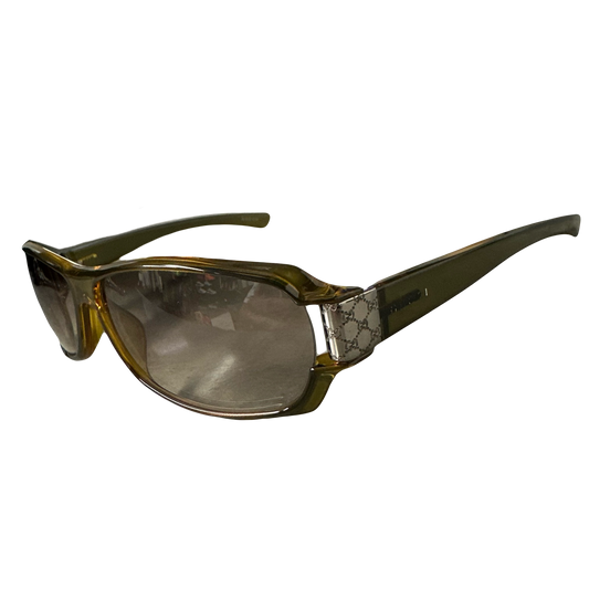 Gucci Monogram Sunglasses In Olive