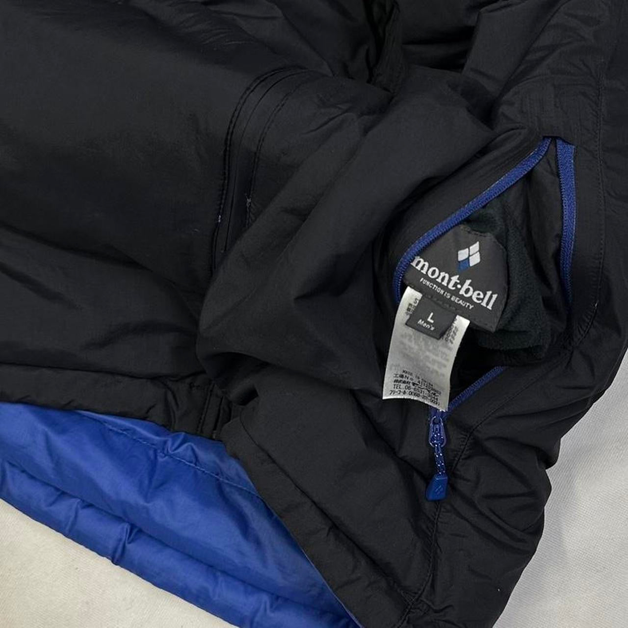 Montbell Reversible Down Puffer Jacket In Blue & Black ( L )