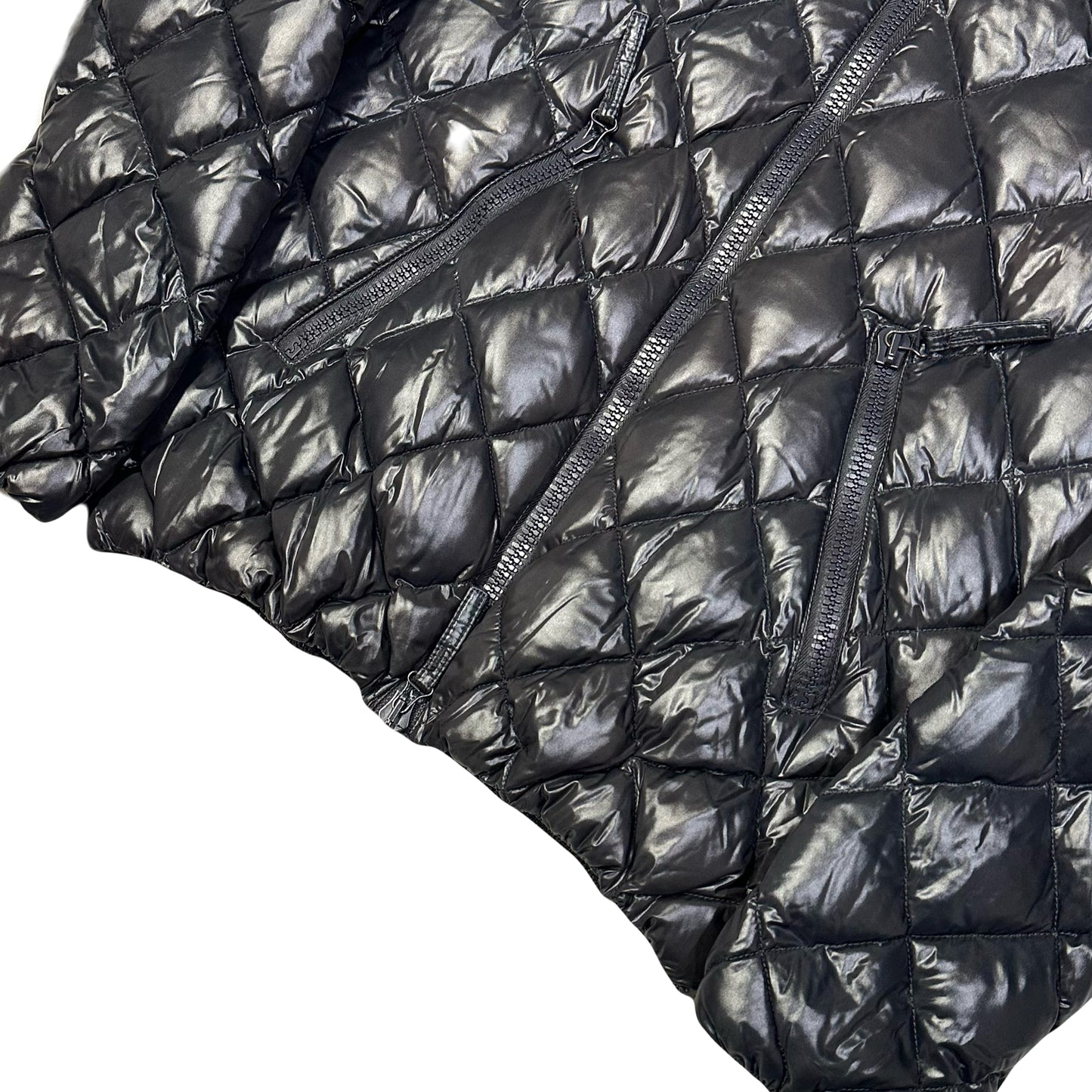 Duvetica Diamond Stitch Puffer Jacket In Black ( S )