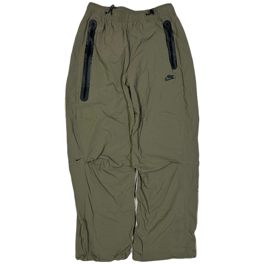 Nike Woven Tech Loose Fit Bottoms In Khaki Green ( M ) - 1036 Emporium