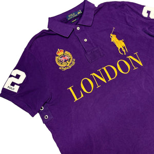 Ralph Lauren Spellout London Polo In Purple ( L )