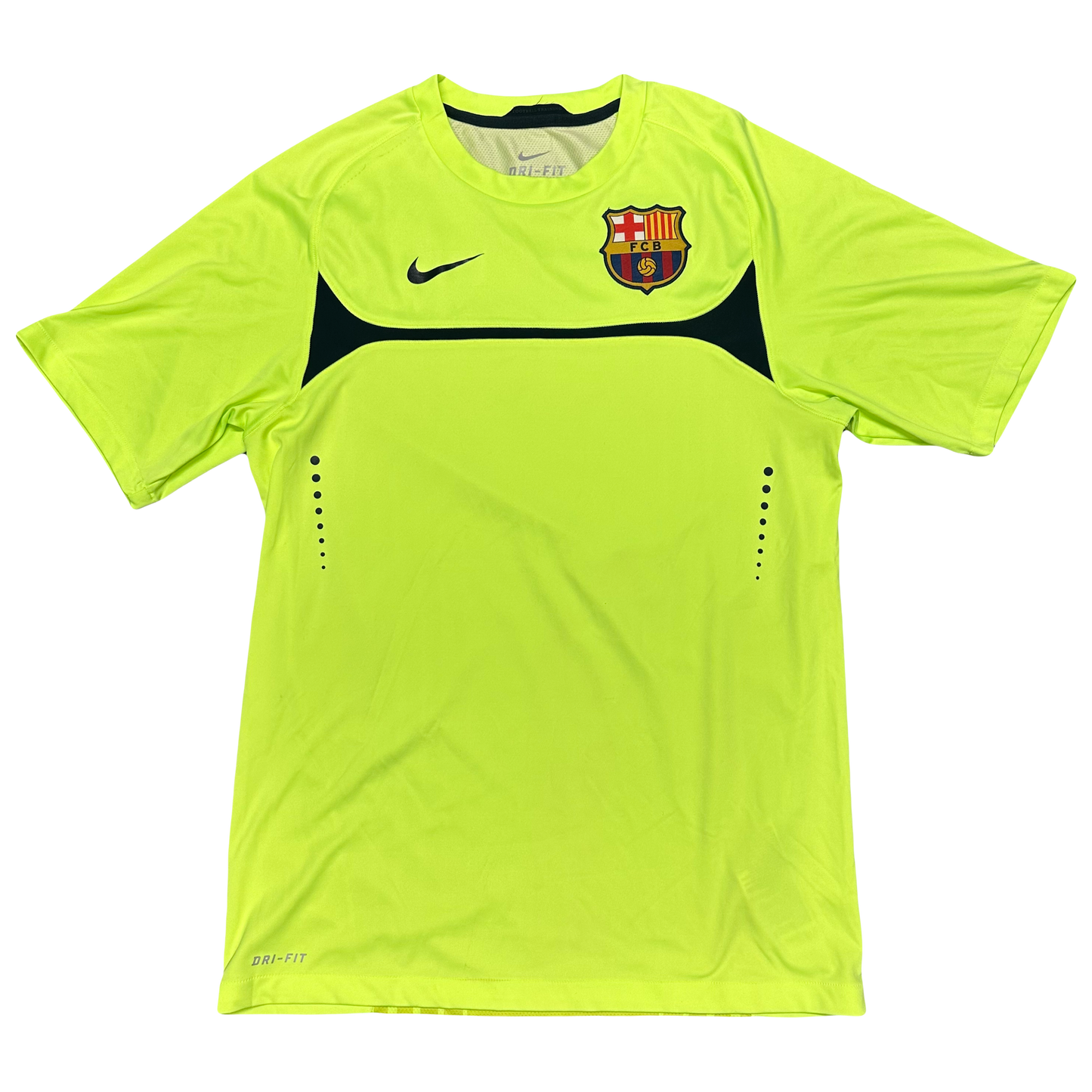 Nike Barcelona 2010/11 Training Shirt In Neon Green ( S )