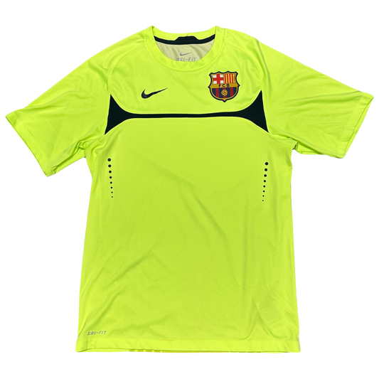 Nike Barcelona 2010/11 Training Shirt In Neon Green ( S )