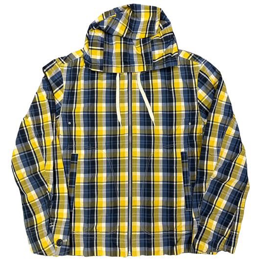 Uniqlo Japan Plaid Jacket In Yellow & Navy ( L )