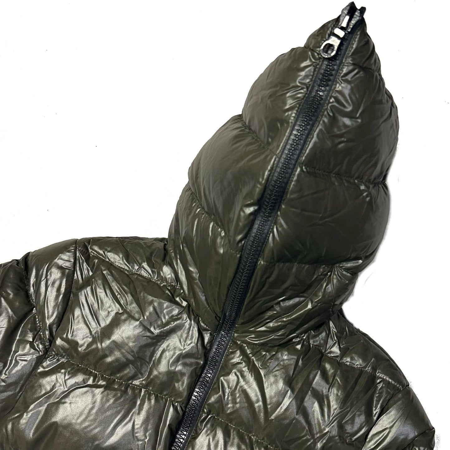 Duvetica Puffer Jacket In Khaki Green (M)