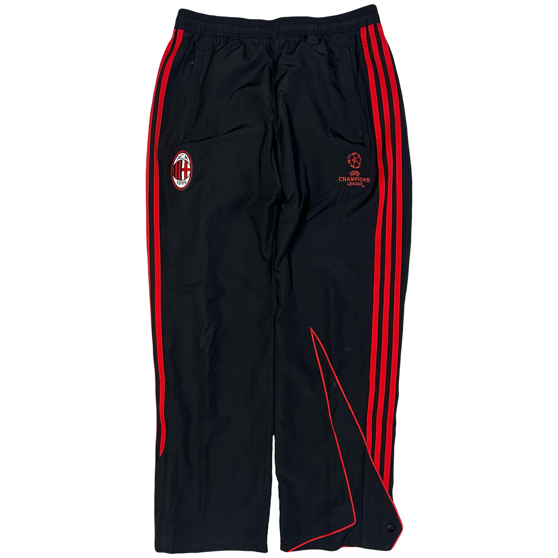 Adidas AC Milan 2009/10 Tracksuit In Black & Red ( M ) - 1036 Emporium