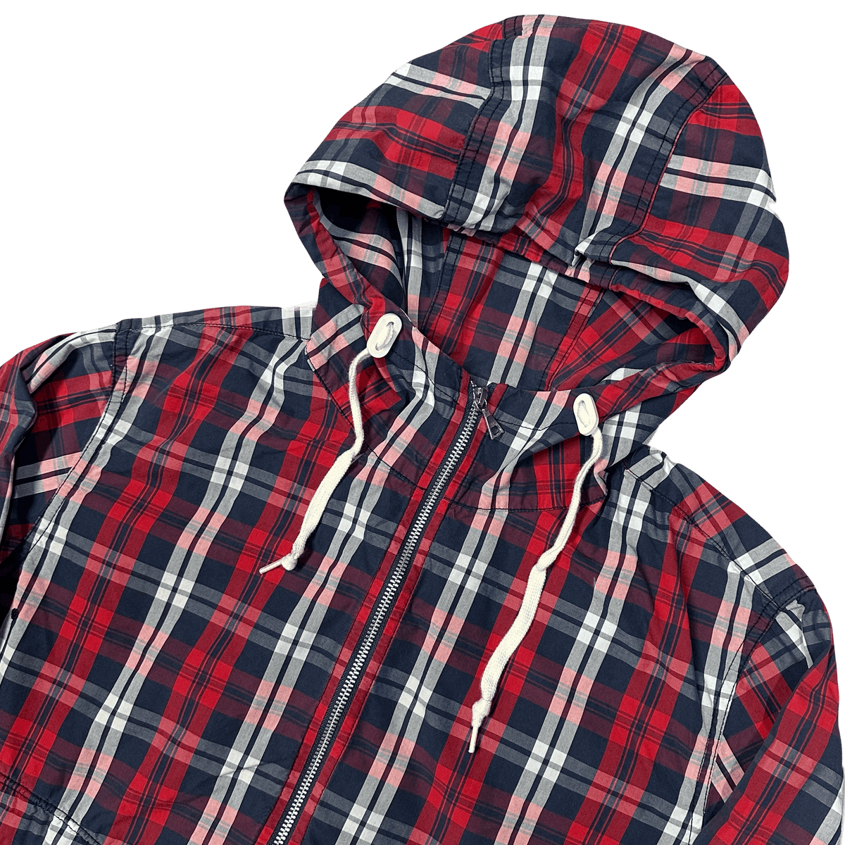 Uniqlo Japan Plaid Jacket In Red & Navy ( S ) - 1036 Emporium