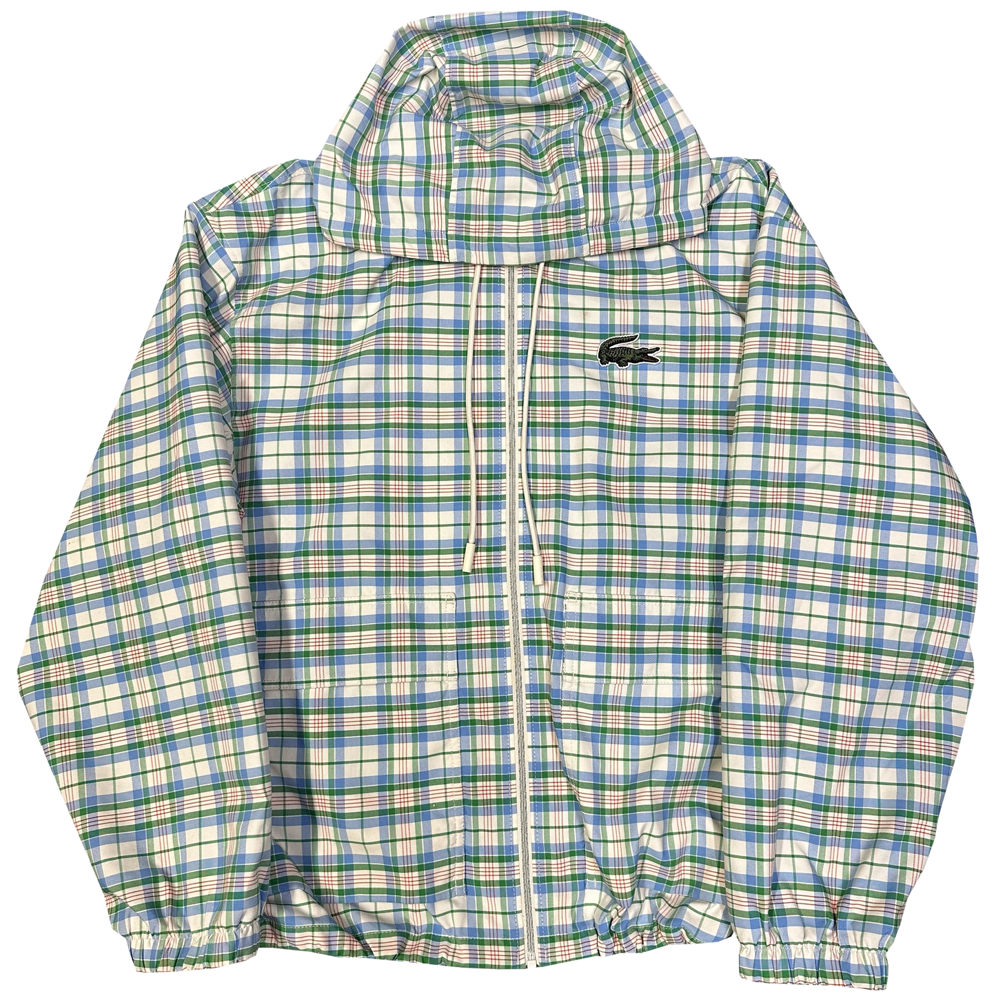 Lacoste Plaid Jacket In White ( XL )