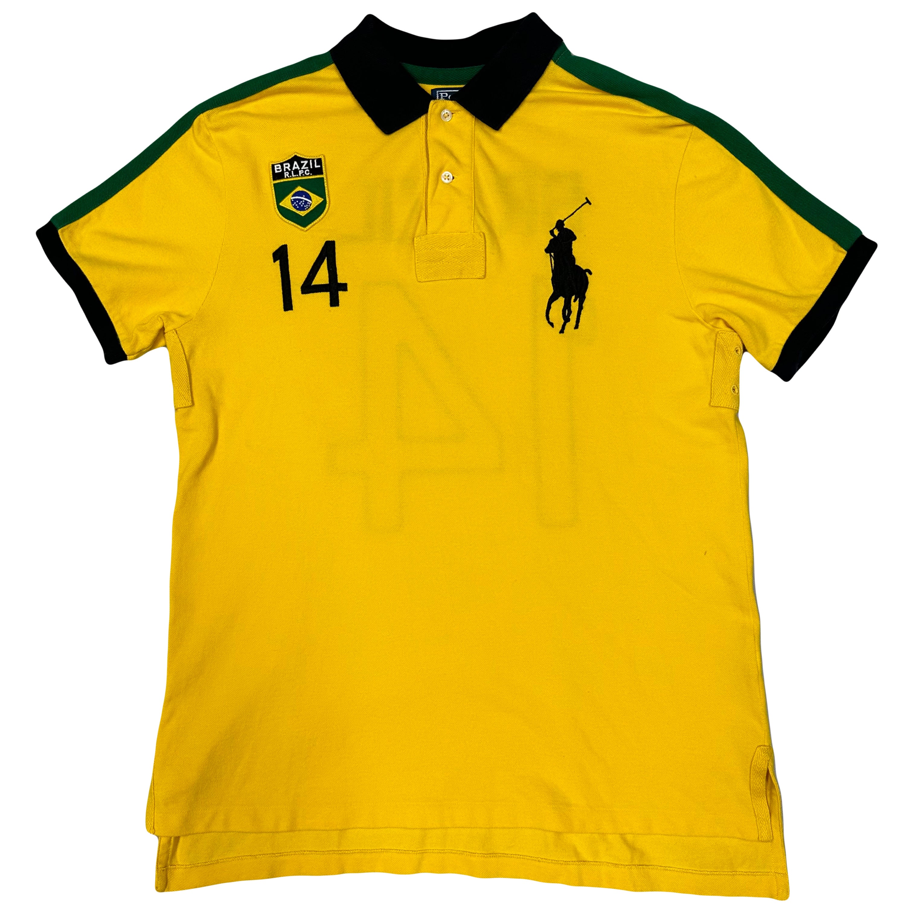 Ralph Lauren Spellout Brazil Polo In Yellow ( L )