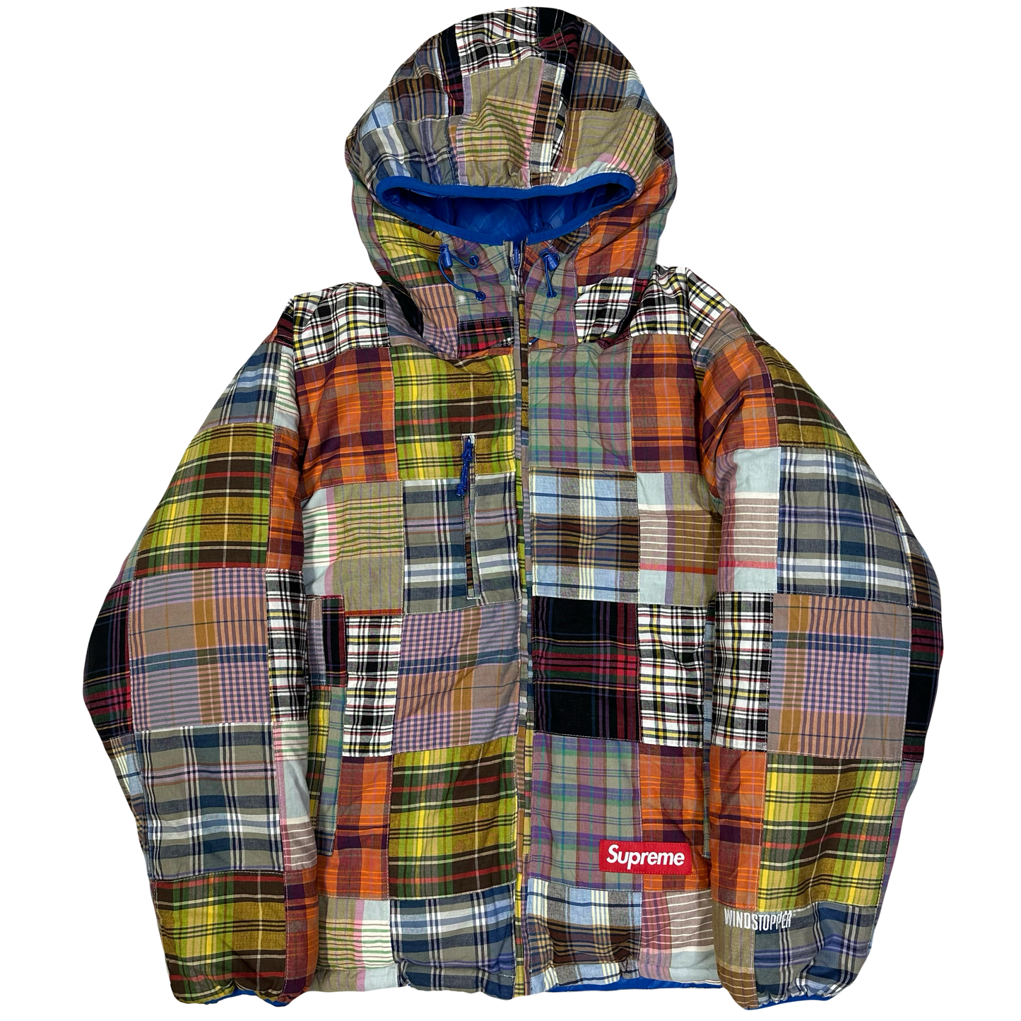 Supreme Madras Reversible Down Puffer Jacket ( M )