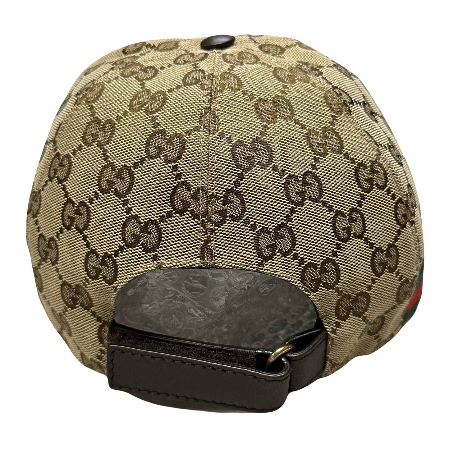 Gucci Monogram Cap In Tan ( L )