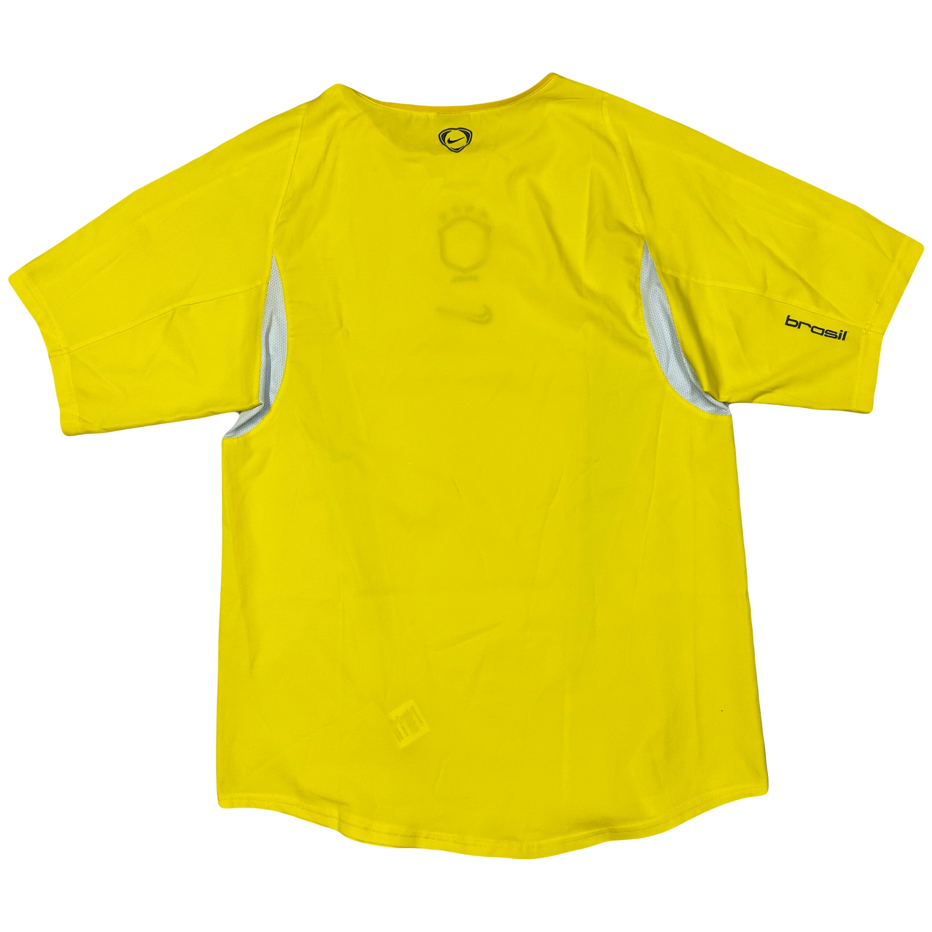 Nike Brazil 2002 Shirt In Yellow ( S )