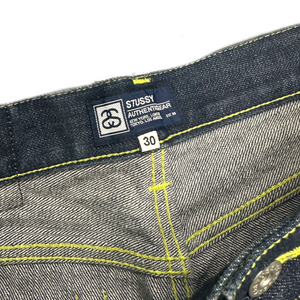Stüssy Spellout Jorts With Yellow Print ( W30 )