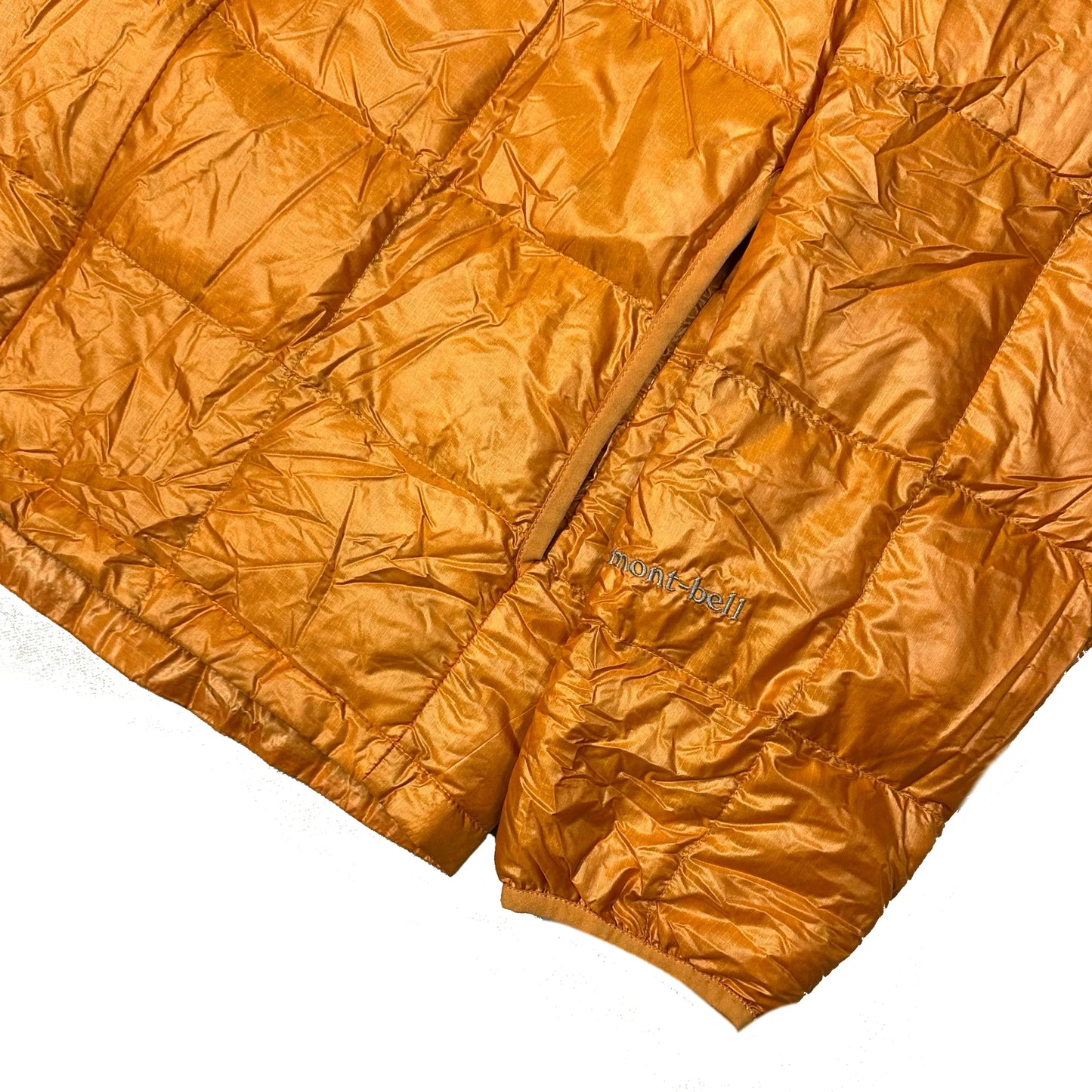 Montbell Square Stitch Puffer Jacket In Orange ( L )