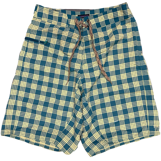 Patagonia Plaid Shorts In Blue ( W28 )