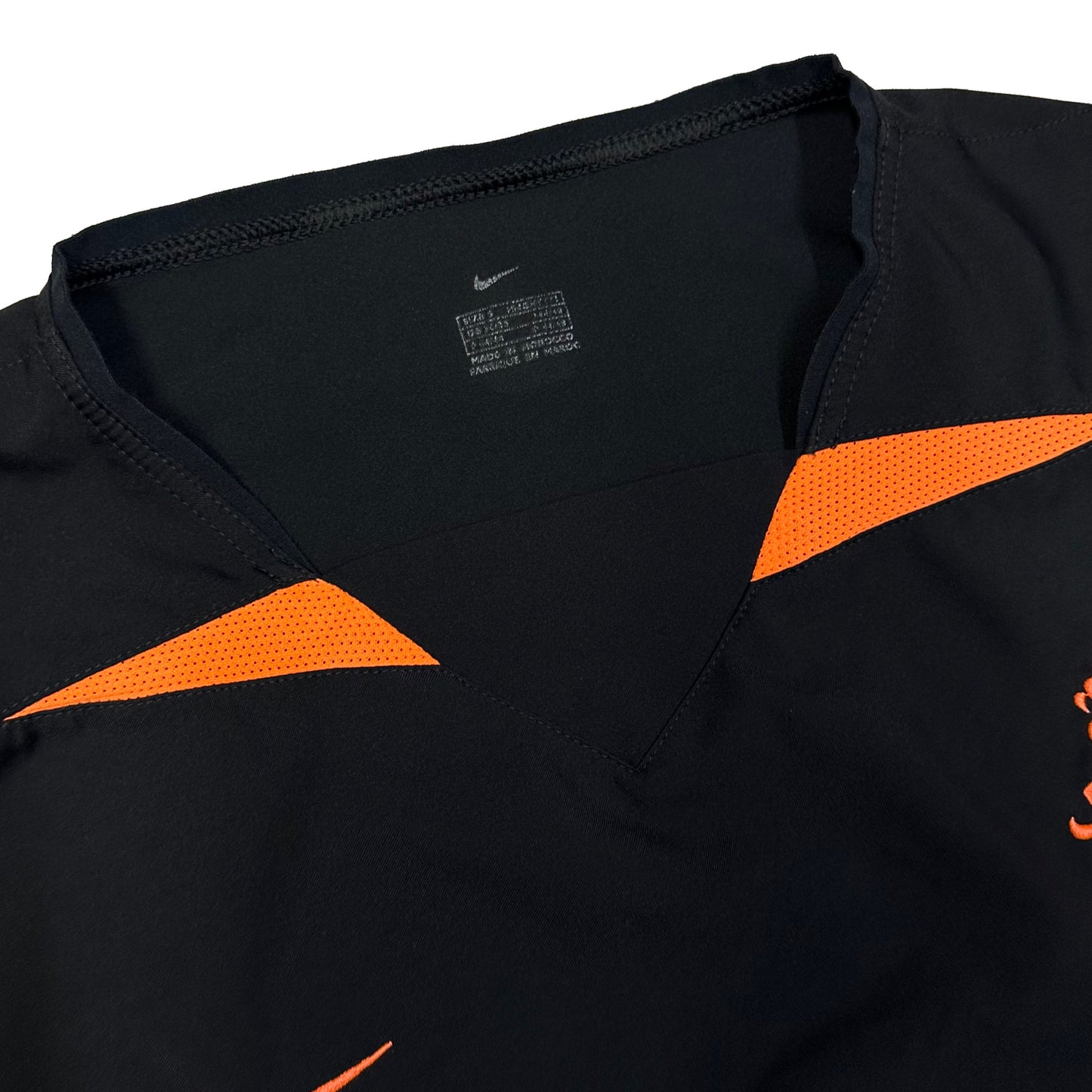 Nike Netherlands 2002 Shirt In Black & Orange ( S )