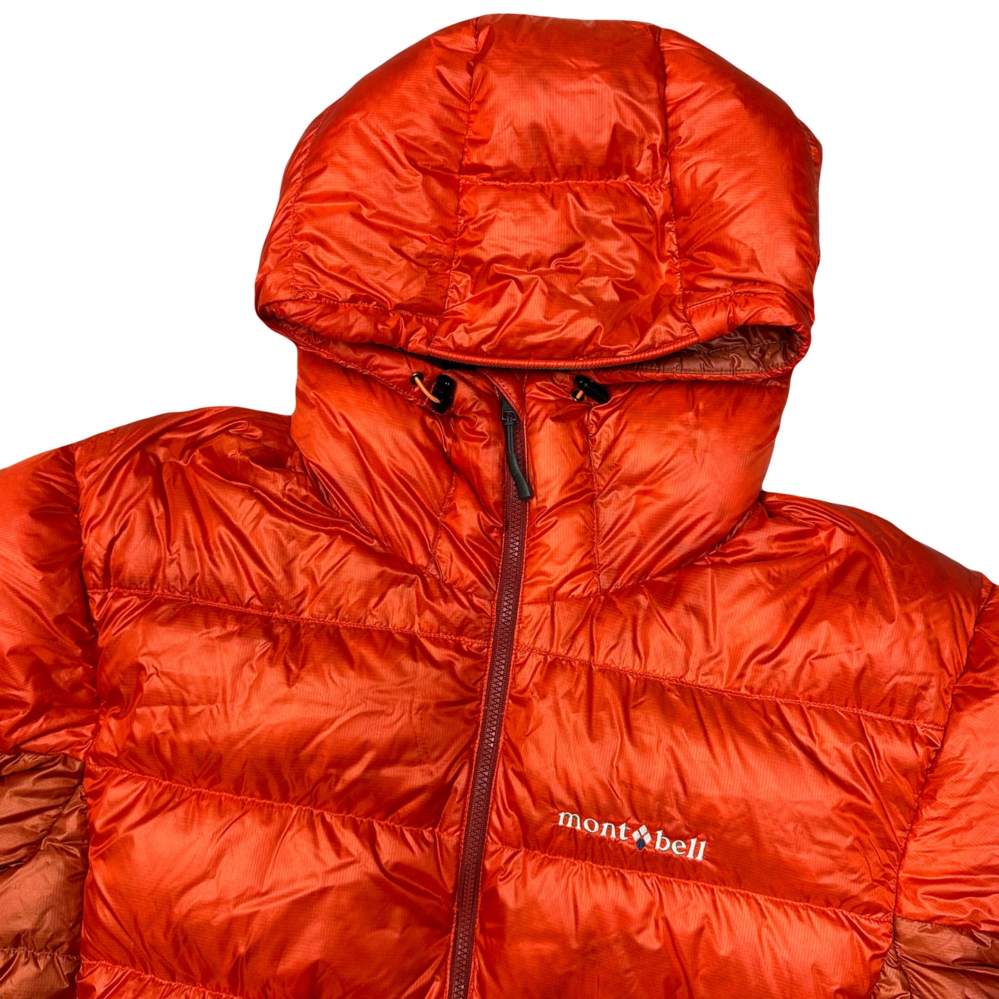 Montbell Puffer Jacket In Orange & Red ( L )