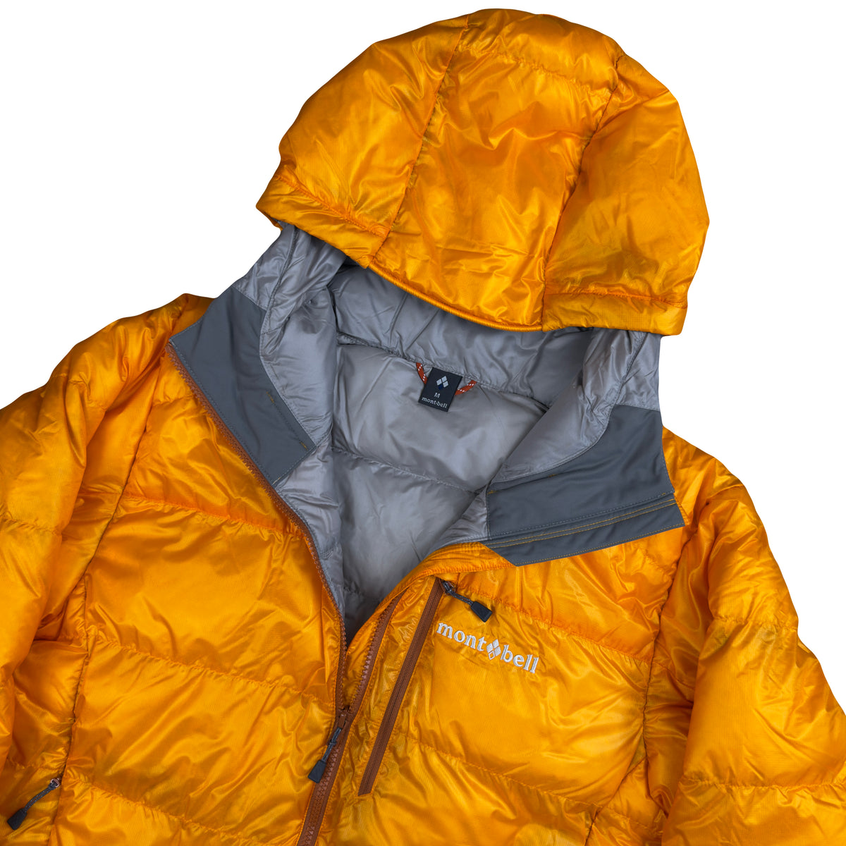 Montbell Alpine Down Parka Puffer Jacket In Orange (M)