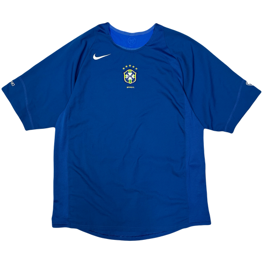 Nike Total 90 2004 Brazil Shirt In Blue ( M )