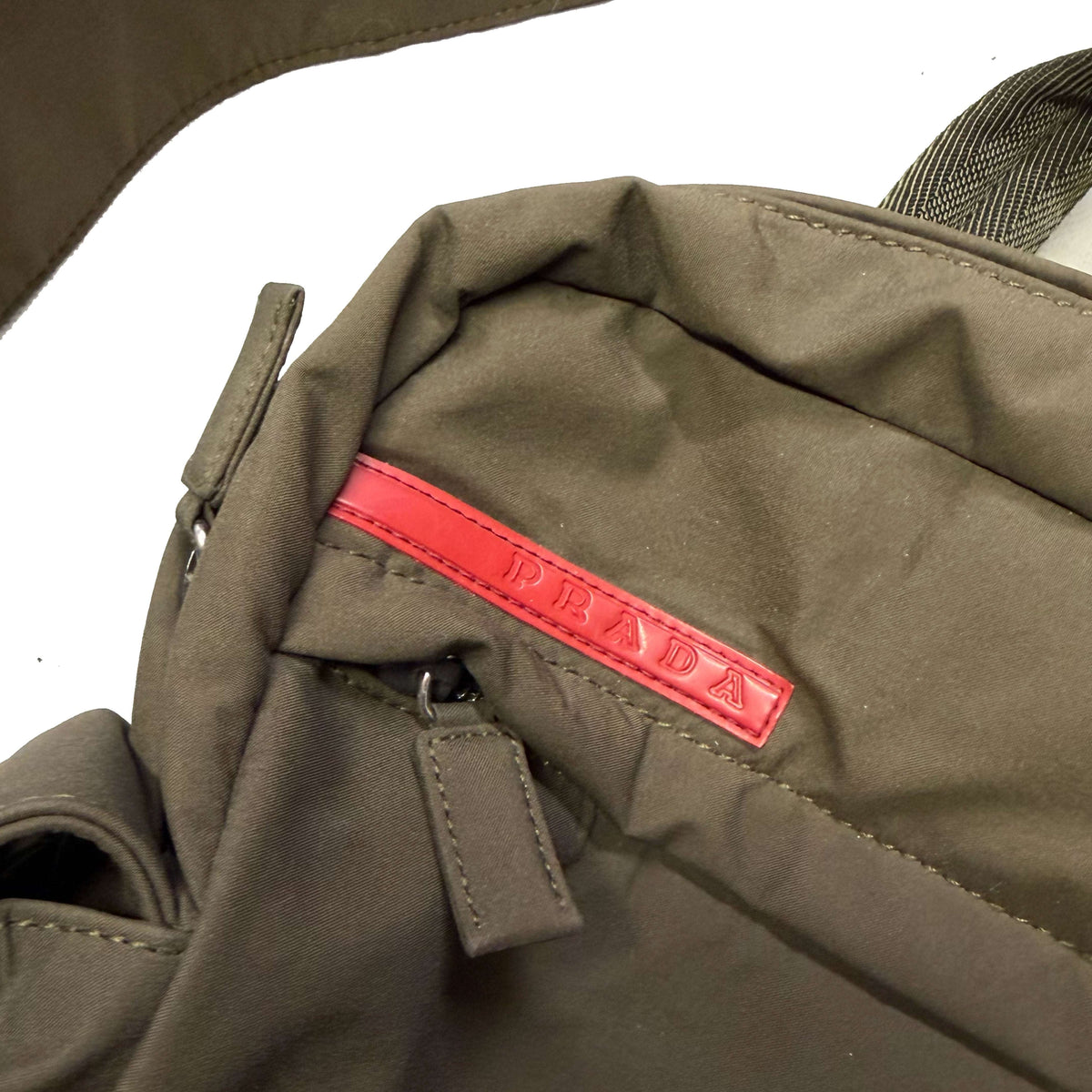 Prada Sport Side Bag In Khaki