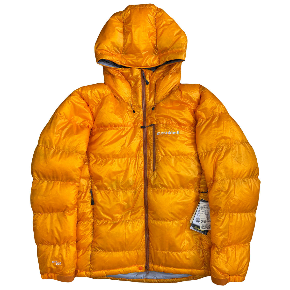 Montbell Alpine Down Parka Puffer Jacket In Orange (M)