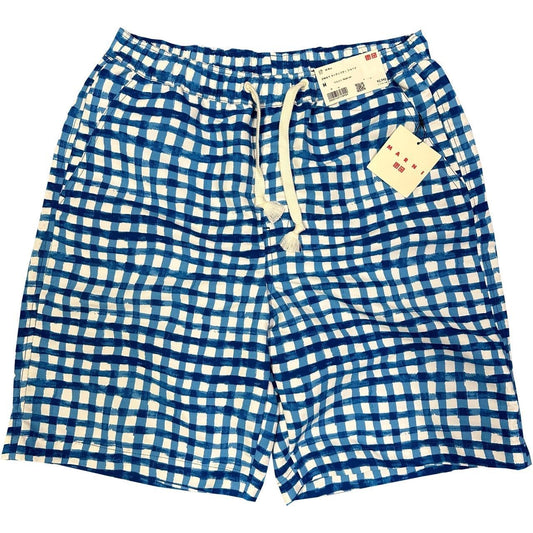 Uniqlo X Marni Check Shorts In Blue ( M )